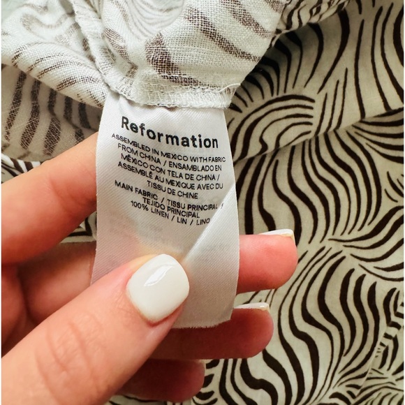 NEW WITH TAG🦋Reformation Olina linen optical pants - Picture 8 of 12